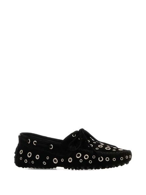 Gimaguas eyelet-embellished car loafers - Black - zdjęcie produktu nr 2