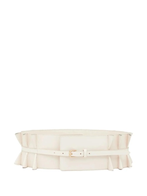 ZIMMERMANN ruffled leather belt - Neutrals - zdjęcie produktu nr 1