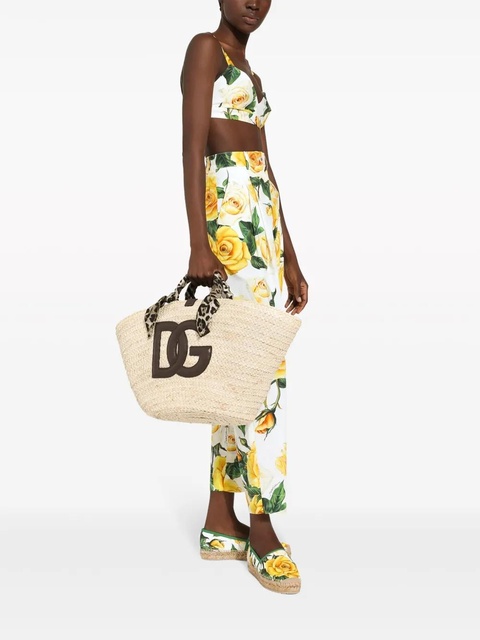 Dolce & Gabbana medium Kendra logo-patch tote bag - Neutrals - zdjęcie produktu nr 2