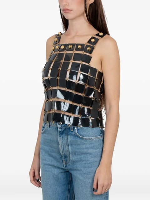 Rabanne square-panelled top - Black - zdjęcie produktu nr 2