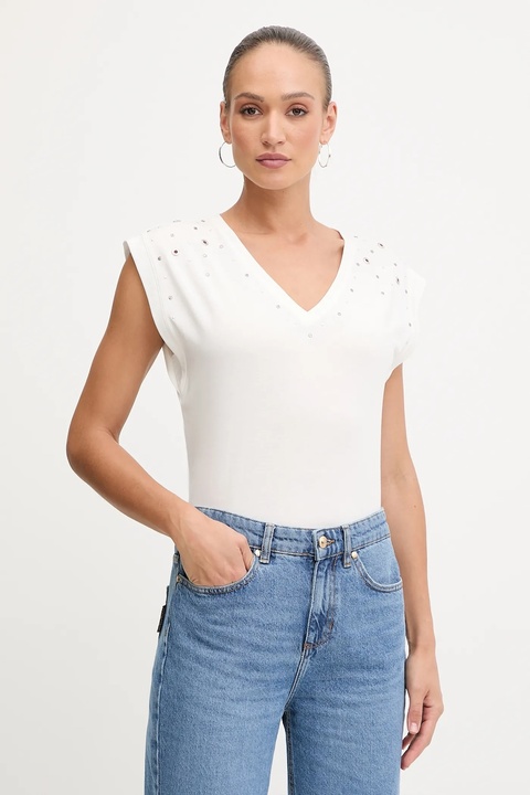 Morgan t-shirt damski kolor biały DCLO - zdjęcie produktu nr 1