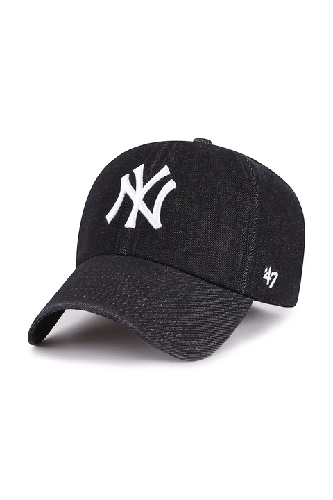 47 brand czapka z daszkiem bawełniana MLB New York Yankees kolor czarny B-LENON17DGS-BK - zdjęcie produktu nr 1