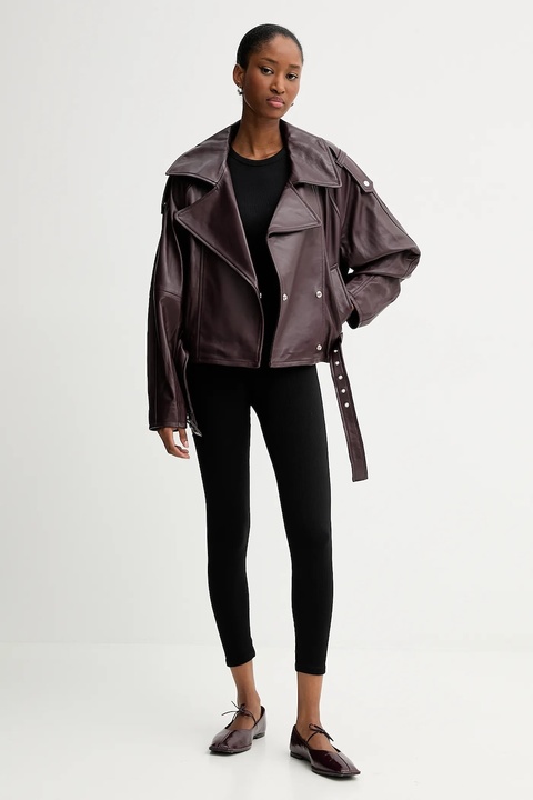 IRO kurtka skórzana WM137YURIA przejściowa YURIA - zdjęcie produktu nr 2