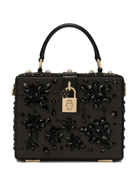 Dolce & Gabbana Dolce Box gemstone-detail tote bag - Black - zdjęcie produktu nr 1