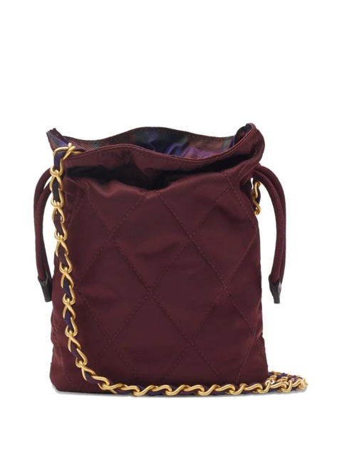 Burberry quilted chain-strap mini bucket bag - Red - zdjęcie produktu nr 1