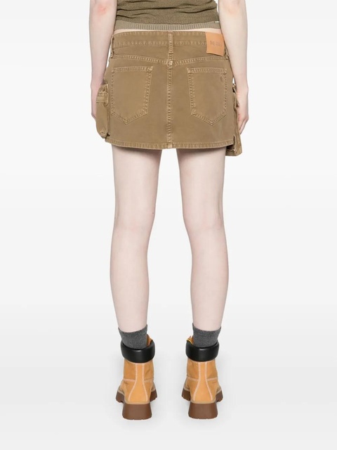 The Attico Fay denim cargo miniskirt - Neutrals - zdjęcie produktu nr 2