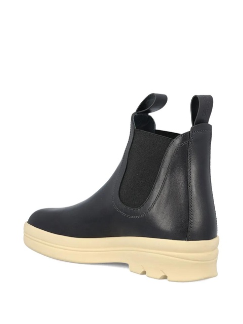 Loro Piana elastic-insert calfskin boots - Blue - zdjęcie produktu nr 2