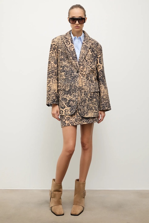 Answear.LAB botki zamszowe kolor beżowy na słupku lekko ocieplone - zdjęcie produktu nr 2