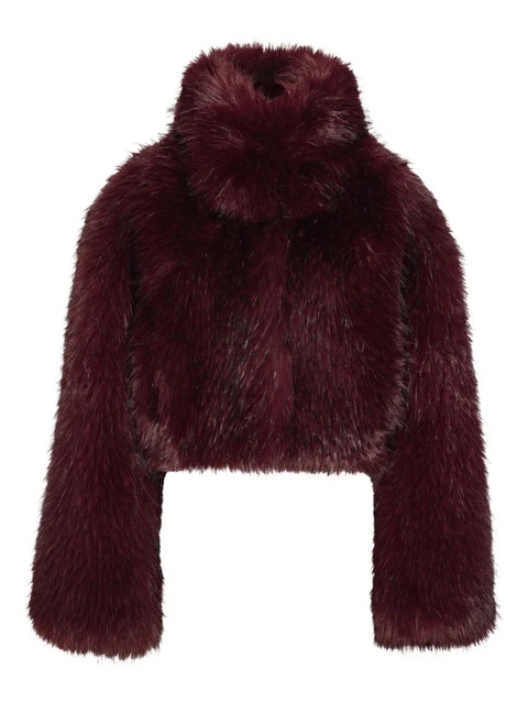 ROTATE BIRGER CHRISTENSEN high-neck cropped jacket - Red - zdjęcie produktu nr 2