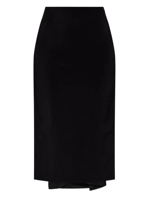 Jacquemus draped midi skirt - Black - zdjęcie produktu nr 1