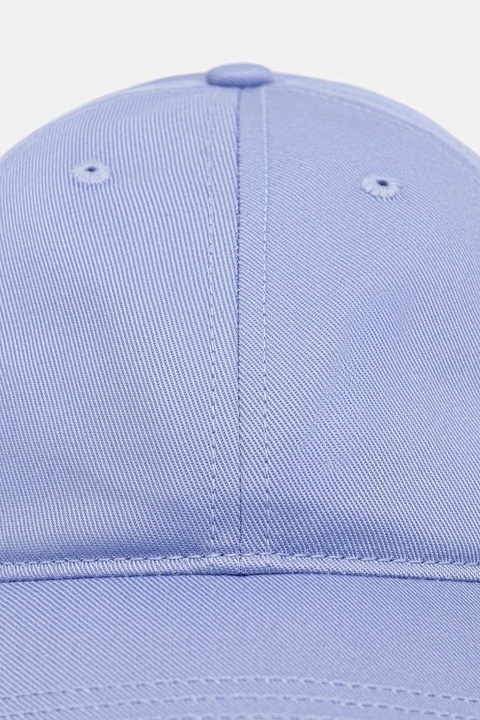 Lacoste czapka z daszkiem bawełniana kolor niebieski gładka RK0440 - zdjęcie produktu nr 2