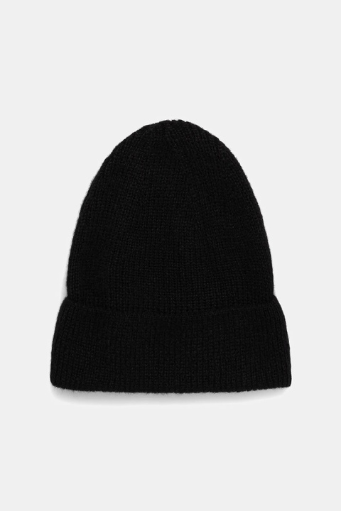 Answear.LAB czapka z wełną merino kolor czarny - zdjęcie produktu nr 2