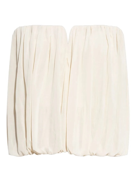 ISABEL MARANT Amalia gathered strapless blouse - Neutrals - zdjęcie produktu nr 1
