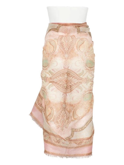 ZIMMERMANN printed cotton pareo - Brown - zdjęcie produktu nr 1