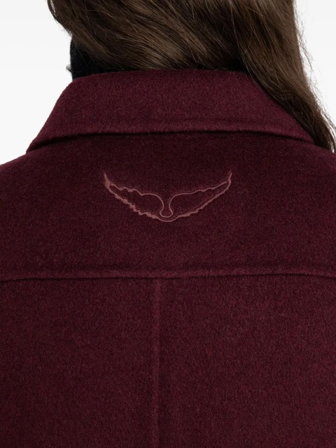 Zadig&Voltaire Liam button-fastening cropped jacket - Red - zdjęcie produktu nr 2