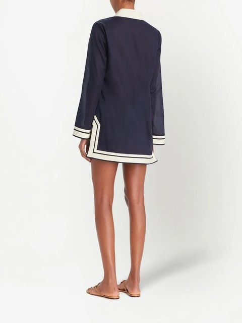 Tory Burch Tory cotton tunic - Blue - zdjęcie produktu nr 2