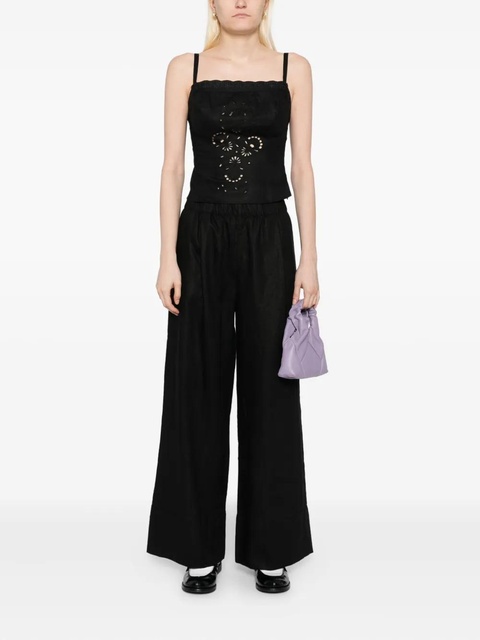 Reformation Fernando linen trousers - Black - zdjęcie produktu nr 1