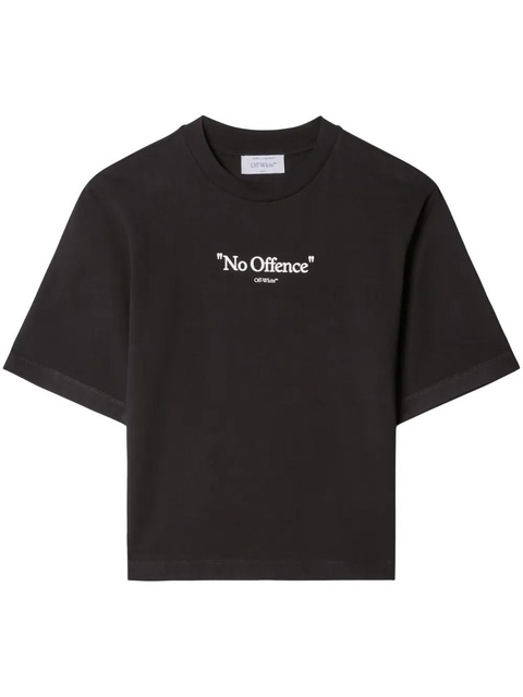 Off-White slogan-print cotton T-shirt - Black - zdjęcie produktu nr 1