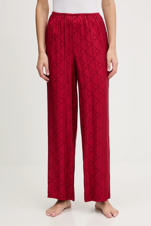Calvin Klein Underwear spodnie piżamowe damska kolor bordowy LV00QS7536 - zdjęcie produktu nr 1