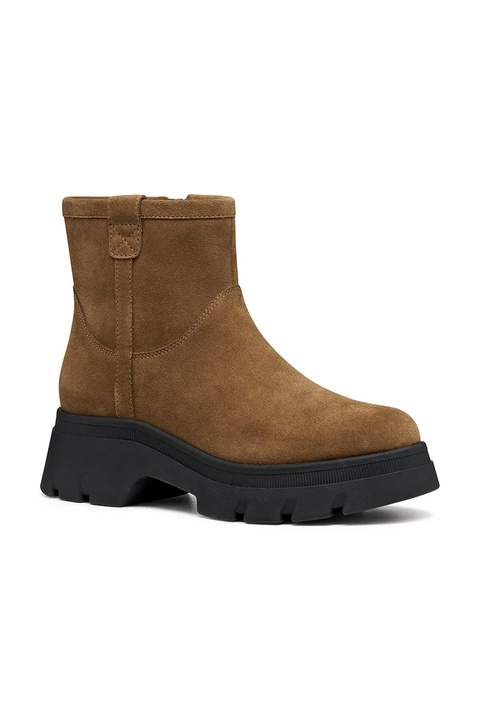 Geox botki D PLUETTE damskie kolor brązowy na platformie lekko ocieplone D565MA 00022 C6372 - zdjęcie produktu nr 2