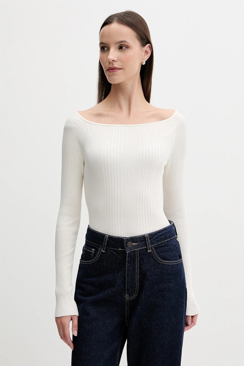 United Colors of Benetton sweter damski kolor beżowy lekki 16UYD10E7 - zdjęcie produktu nr 1