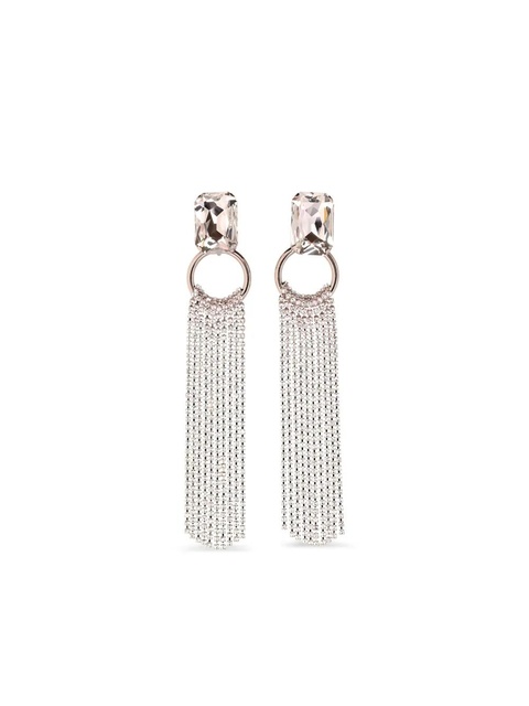 Alessandra Rich crystal-embellished chandelier earrings - Gold - zdjęcie produktu nr 1