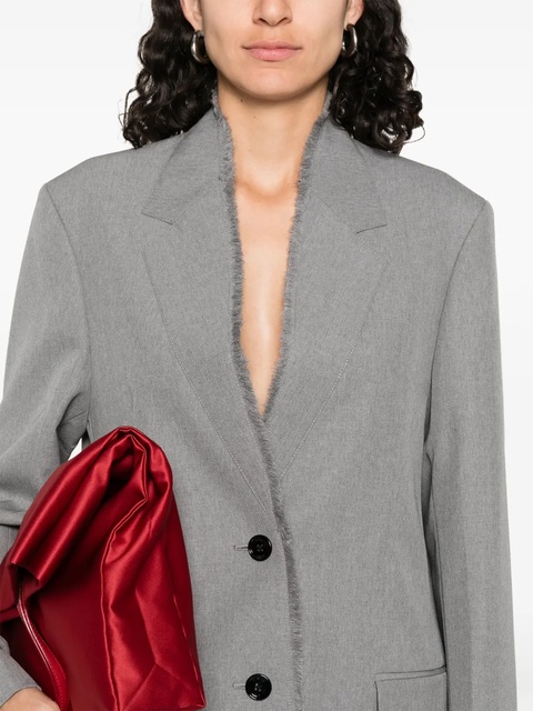 TOTEME wool single-breasted blazer - Grey - zdjęcie produktu nr 2