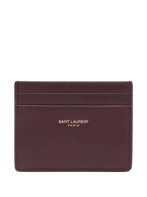 Saint Laurent leather cardholder - Red - zdjęcie produktu nr 1