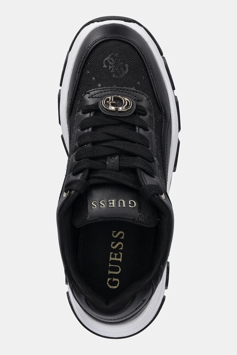Guess sneakersy BERRETT2 damskie kolor czarny FLFBRT ELE12 - zdjęcie produktu nr 1