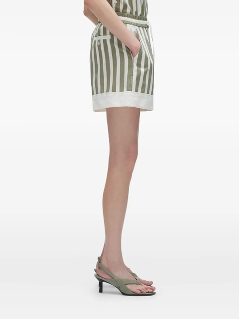 3.1 Phillip Lim striped drawstring shorts - Green - zdjęcie produktu nr 2