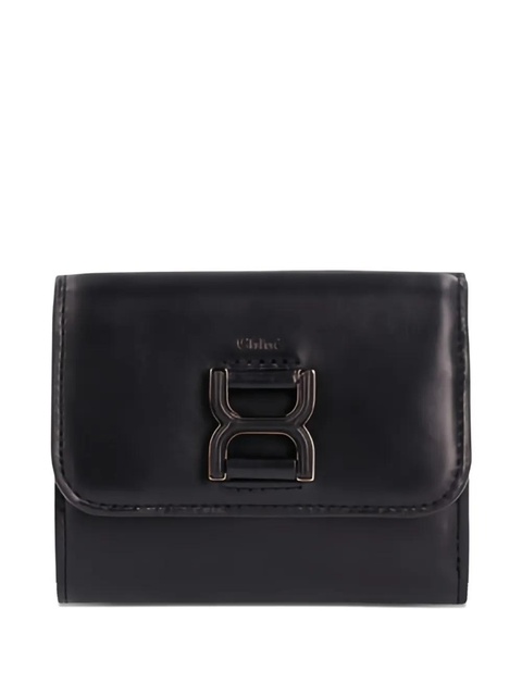 Chloé small Marcie tri-fold leather wallet - Black - zdjęcie produktu nr 1
