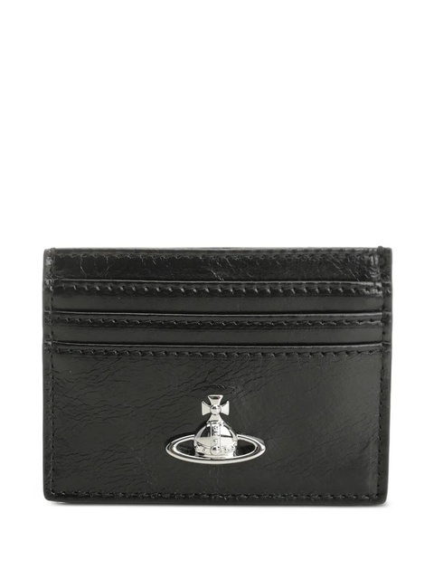 Vivienne Westwood Orb-plaque card holder - Black - zdjęcie produktu nr 1