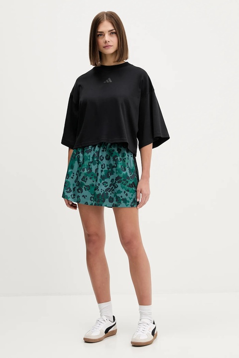 adidas t-shirt bawełniany City Escape Loose damski kolor czarny JV7112 - zdjęcie produktu nr 2