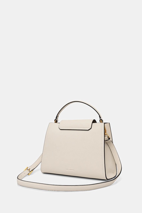 Karl Lagerfeld torebka skórzana K/SIGNATURE kolor beżowy B1W30058 - zdjęcie produktu nr 2