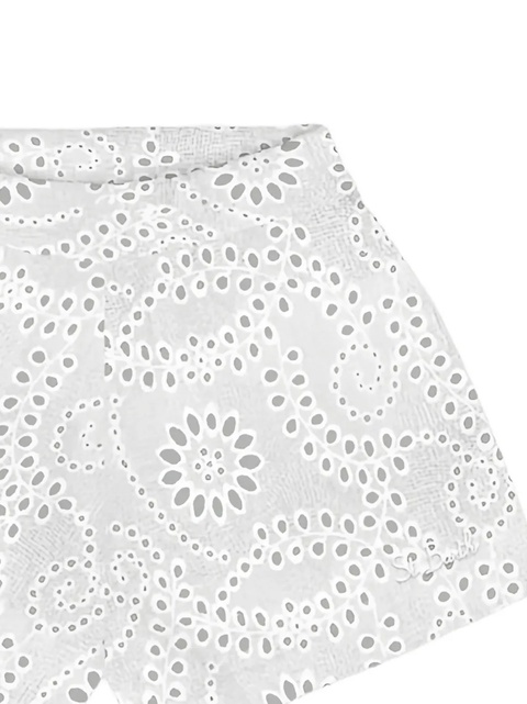 MC2 Saint Barth eyelet-embroidered shorts - White - zdjęcie produktu nr 2