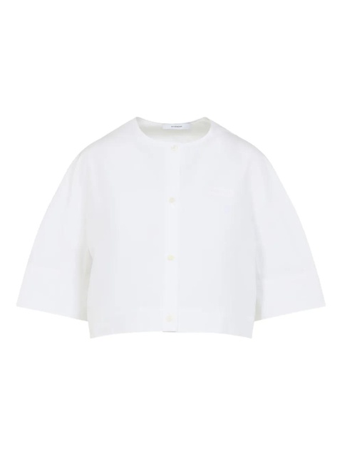 Givenchy embroidered crop top - White - zdjęcie produktu nr 1