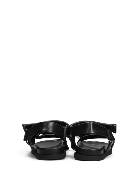 The Attico Salinas leather flat sandals - Black - zdjęcie produktu nr 1