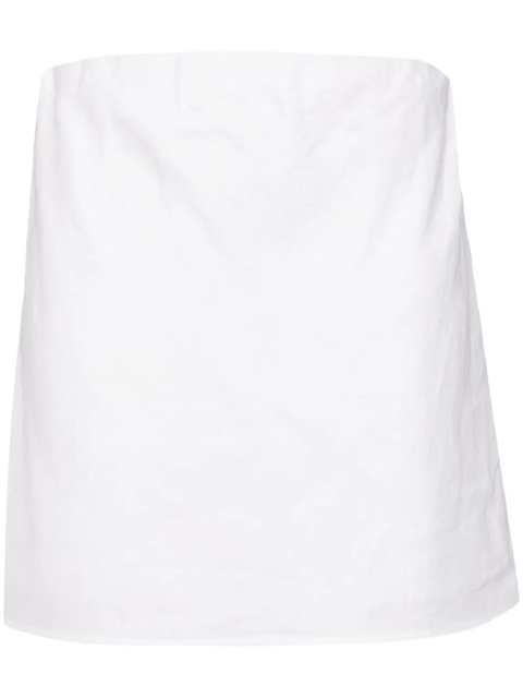 Reformation Mollie linen top - White - zdjęcie produktu nr 1