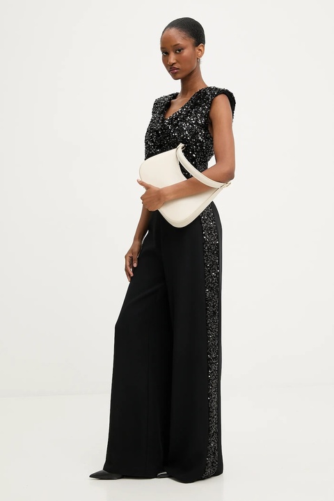 Answear.LAB spodnie damskie kolor czarny szerokie high waist - zdjęcie produktu nr 2