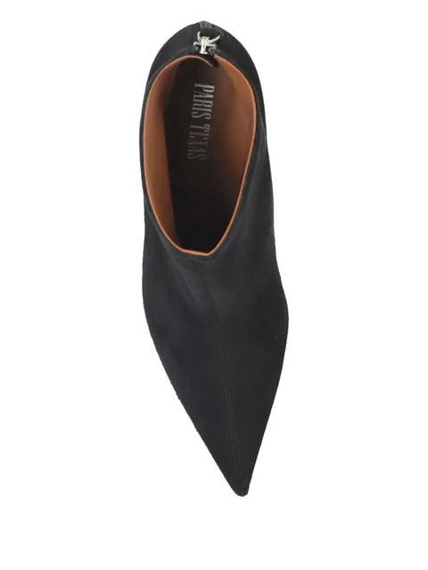 Paris Texas 105mm Jessica pointed-toe suede ankle boots - Black - zdjęcie produktu nr 2