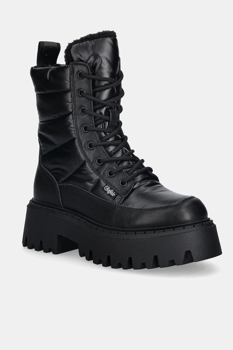 Buffalo workery Aspen Laceup Quilt damskie kolor czarny na platformie ocieplone 1622597-BLK - zdjęcie produktu nr 1