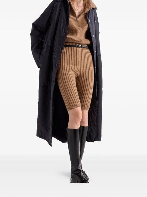 Prada raglan-sleeve patch-pocket coat - Blue - zdjęcie produktu nr 1