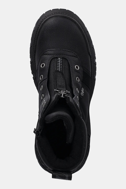 Buffalo botki Fusion Front Zip damskie kolor czarny na platformie ocieplone 1270130-BLK - zdjęcie produktu nr 1