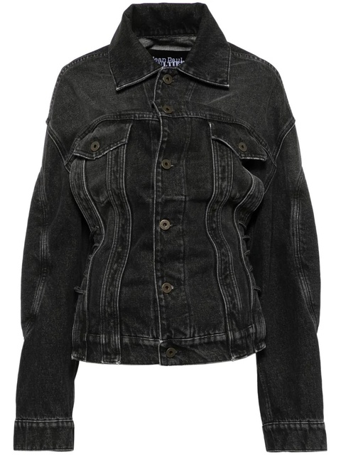 Jean Paul Gaultier long-sleeved denim jacket - Grey - zdjęcie produktu nr 1