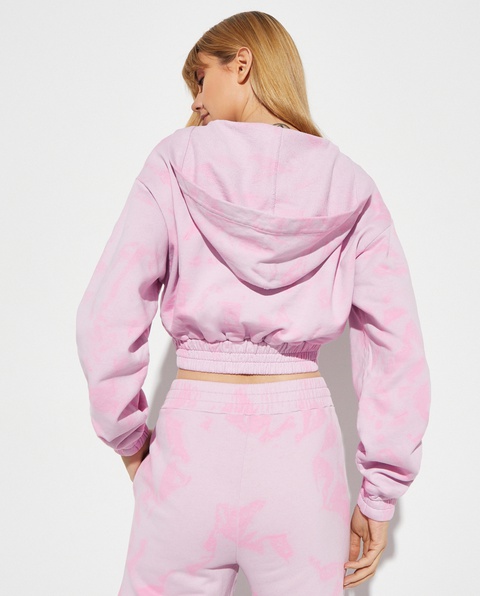 VERSACE JEANS COUTURE - Farbowana bluza z kapturem - zdjęcie produktu nr 1
