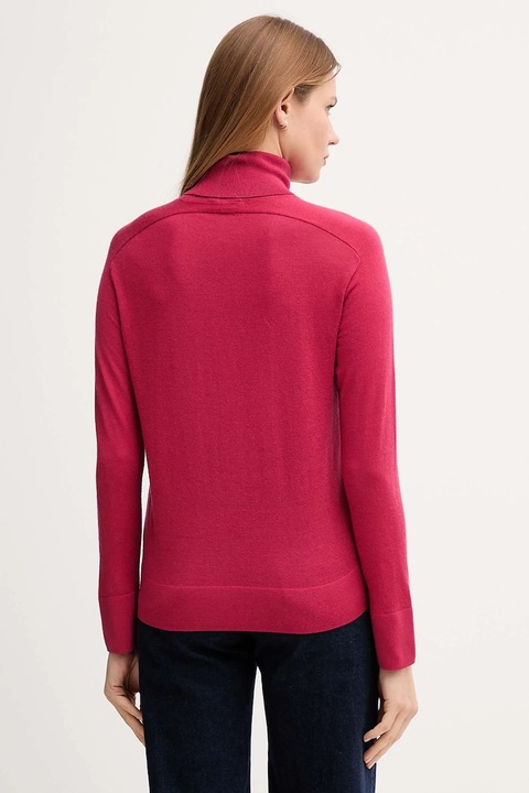 United Colors of Benetton sweter wełniany damski kolor różowy lekki z golfem 11AHD203Y - zdjęcie produktu nr 1