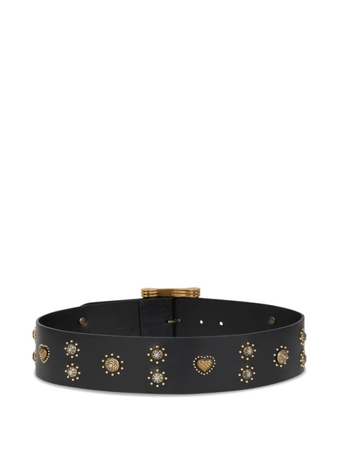 ETRO studded leather belt - Black - zdjęcie produktu nr 2