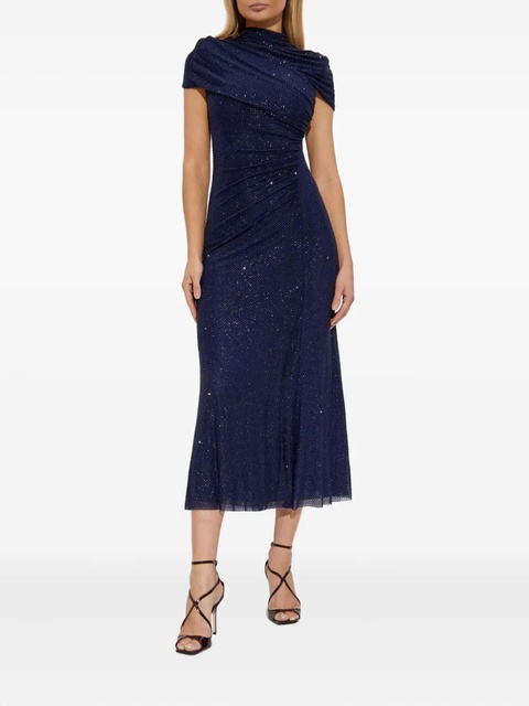 Self-Portrait embellished draped dress - Blue - zdjęcie produktu nr 2