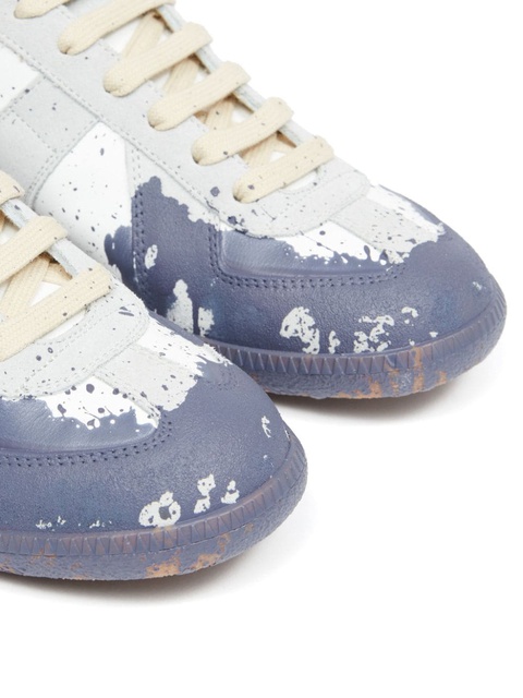 Maison Margiela Replica Paint leather sneakers - White - zdjęcie produktu nr 2