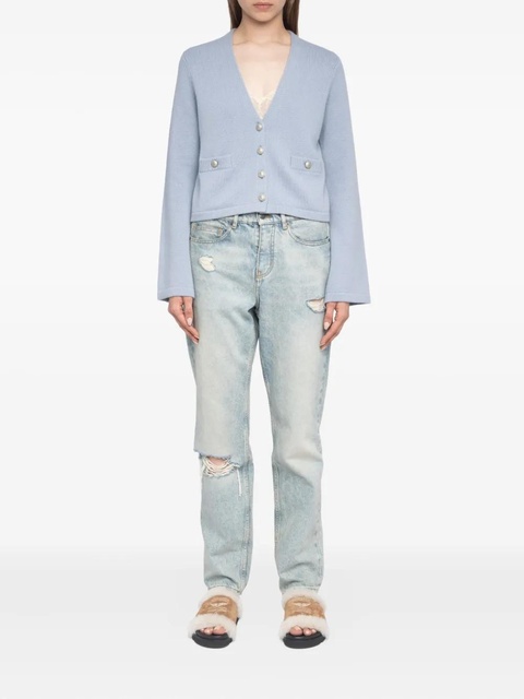 Zadig&Voltaire wide-sleeve cashmere cardigan - Blue - zdjęcie produktu nr 2